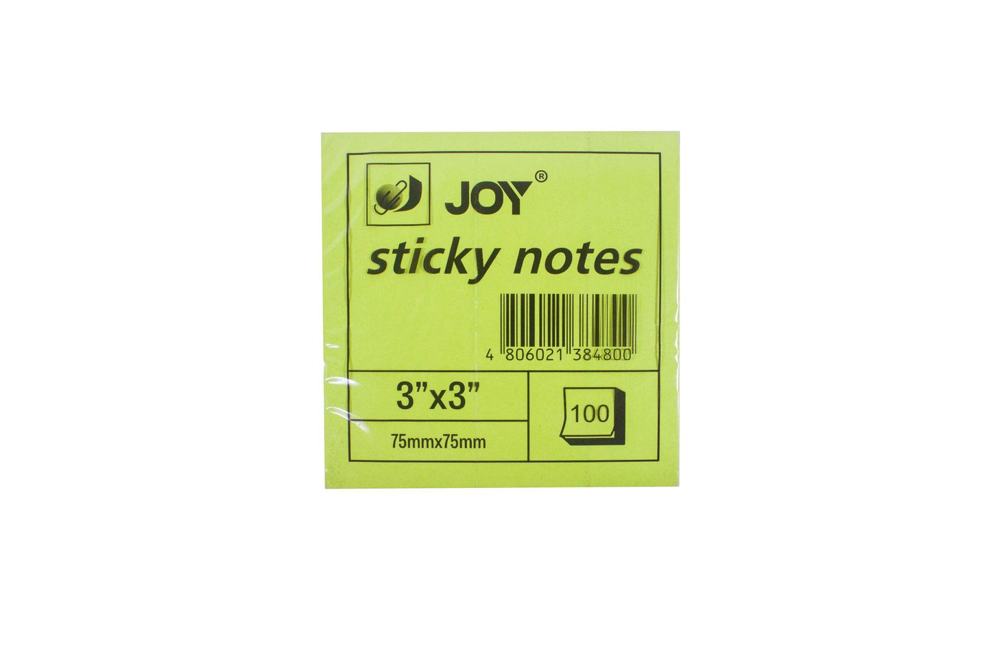 Joy Sticky Note 3x3in 100lvs | Pad