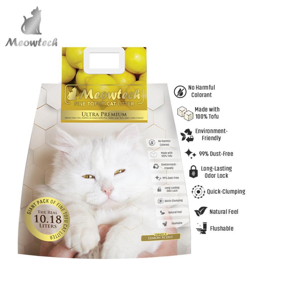 Meowtech Tofu Cat Litter Lemon 10.18L
