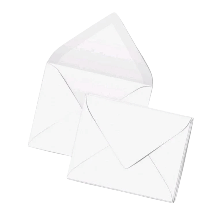 Repacked Baronial White Envelope | 10pcs