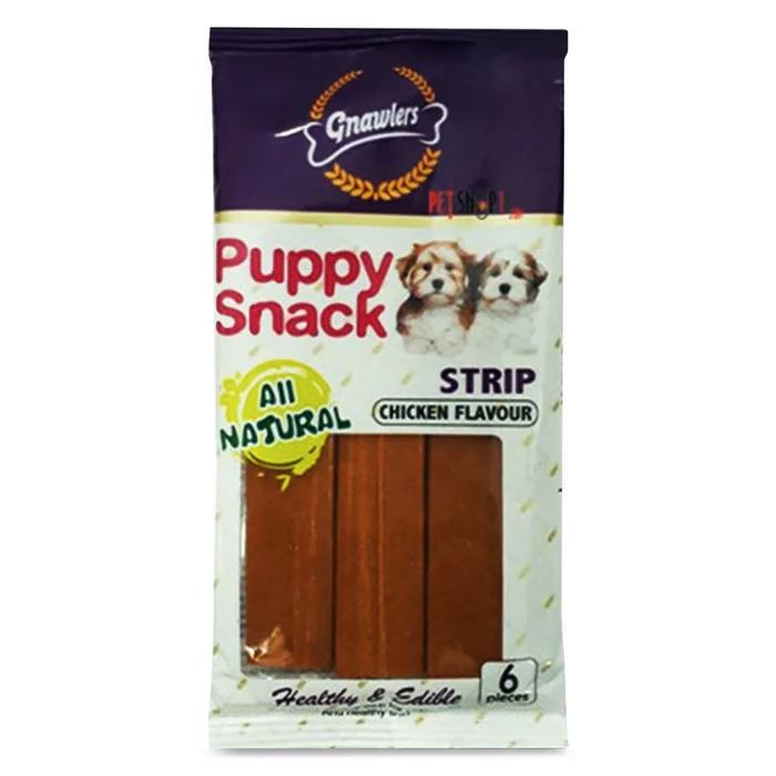 Gnawlers Puppy Snack Strip Chicken 6pcs 80g