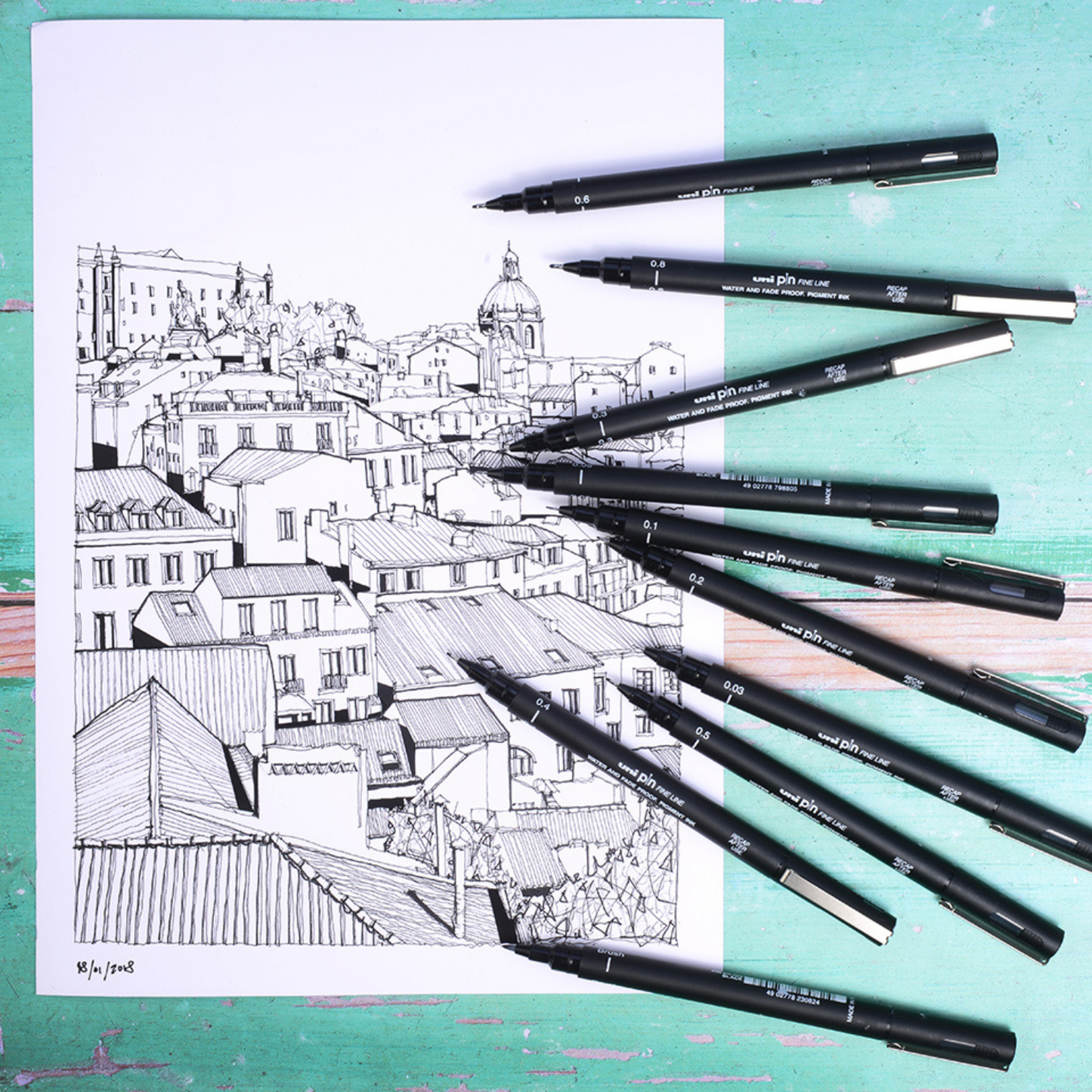 Uni Pin Fine Line Pen 0.5mm