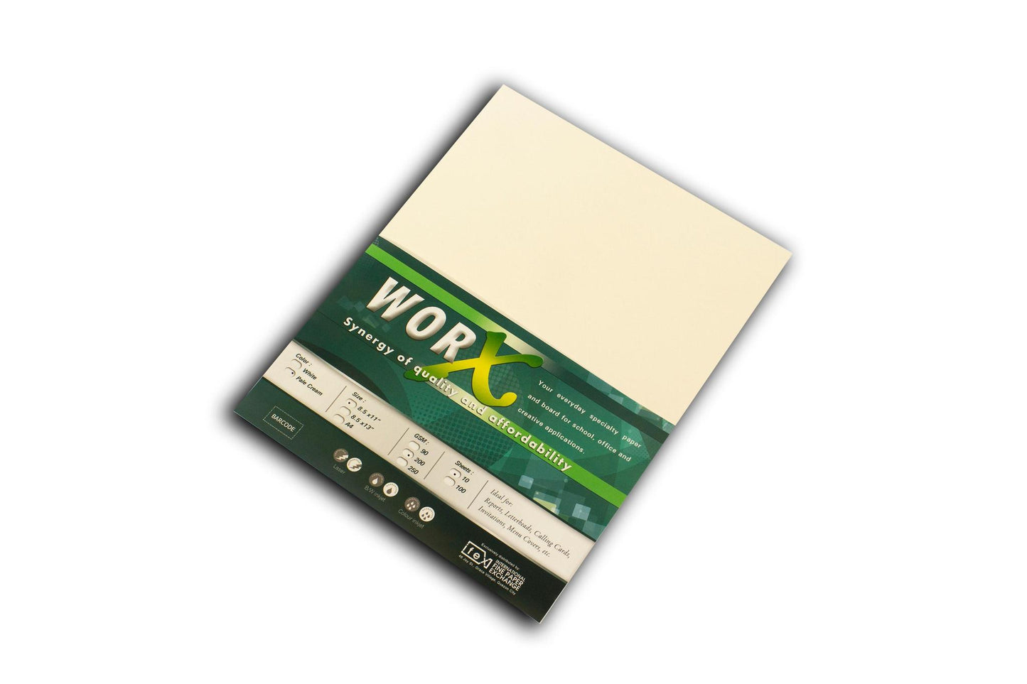 Worx Special Paper 200gsm Short Pale Cream (10sheets)