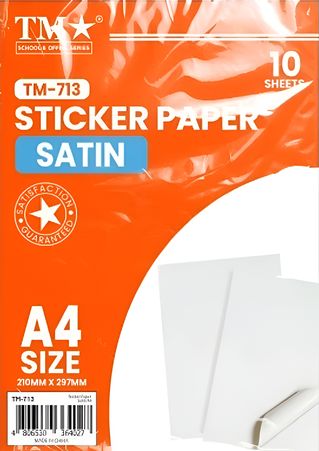 TM Sticker Paper TM-713 Satin A4 (10sheets)