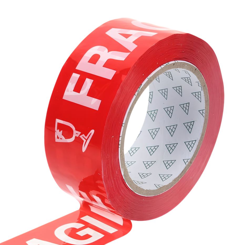 Fragile Tape Red 2x100m | Per Piece