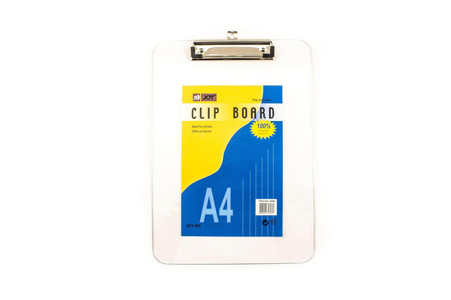 Joy Acrylic Clipboard 406 A4 (Random Color) | Per Piece