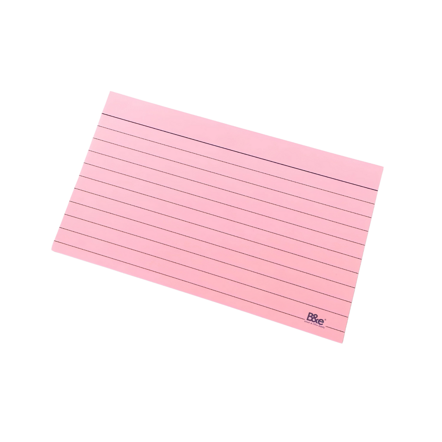 B&E Index Card 120gsm 3x5in 100pcs Pink