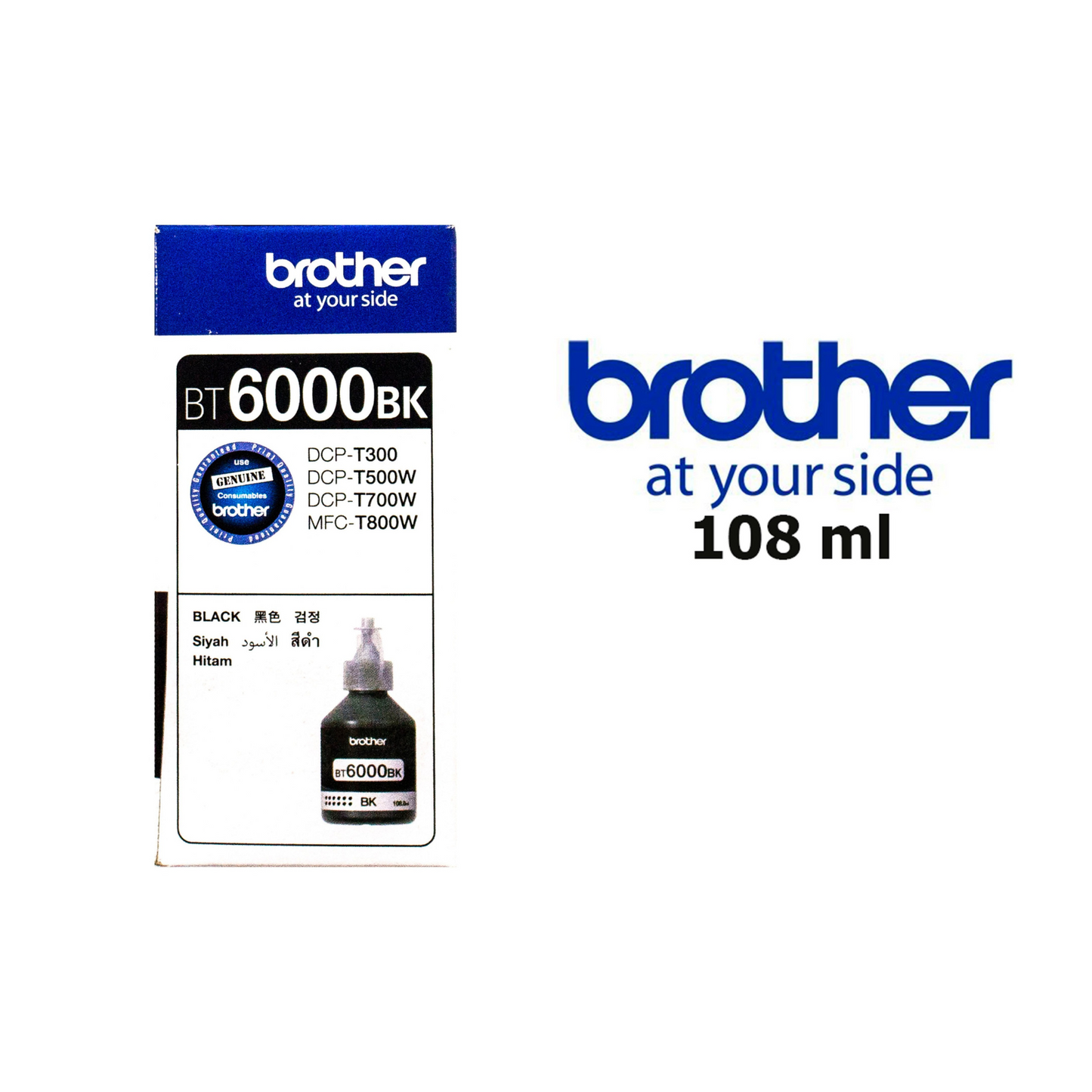Brother Ink Refill BT6000 108ml Black