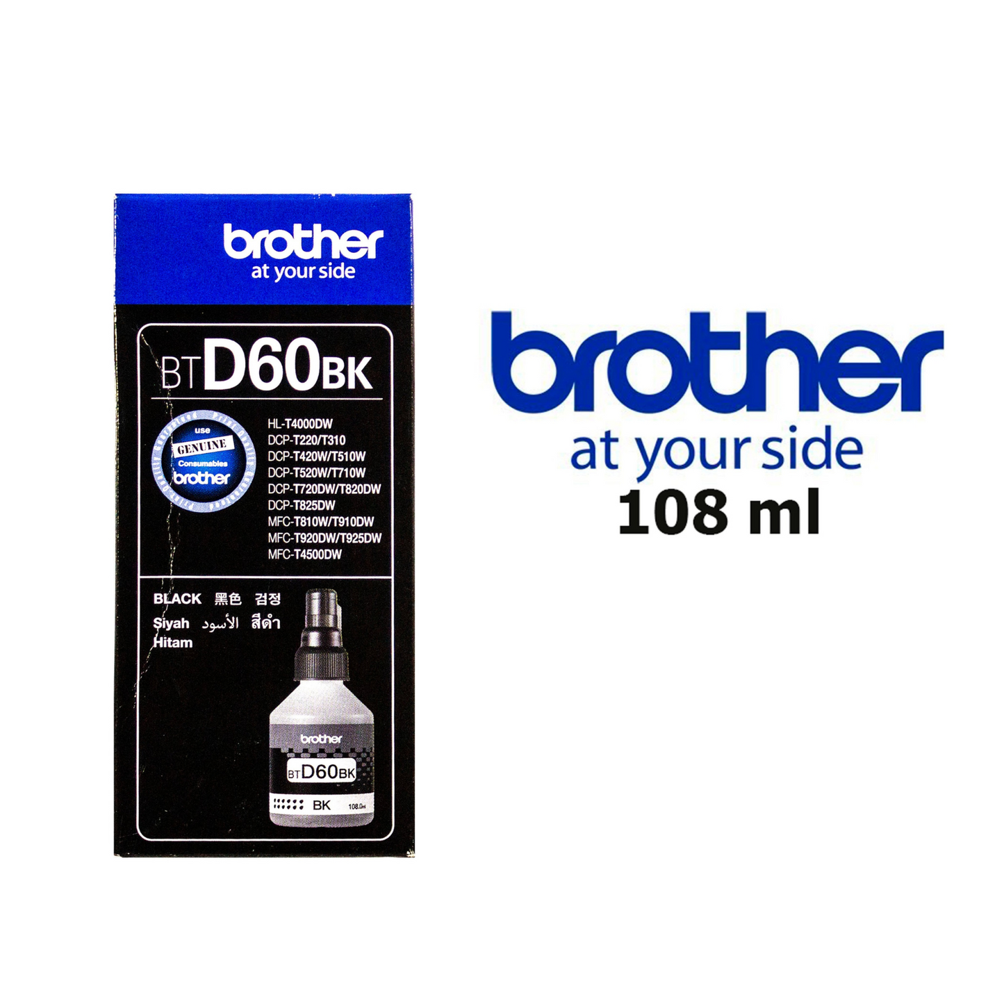 Brother Ink Refill BTD60 108ml Black