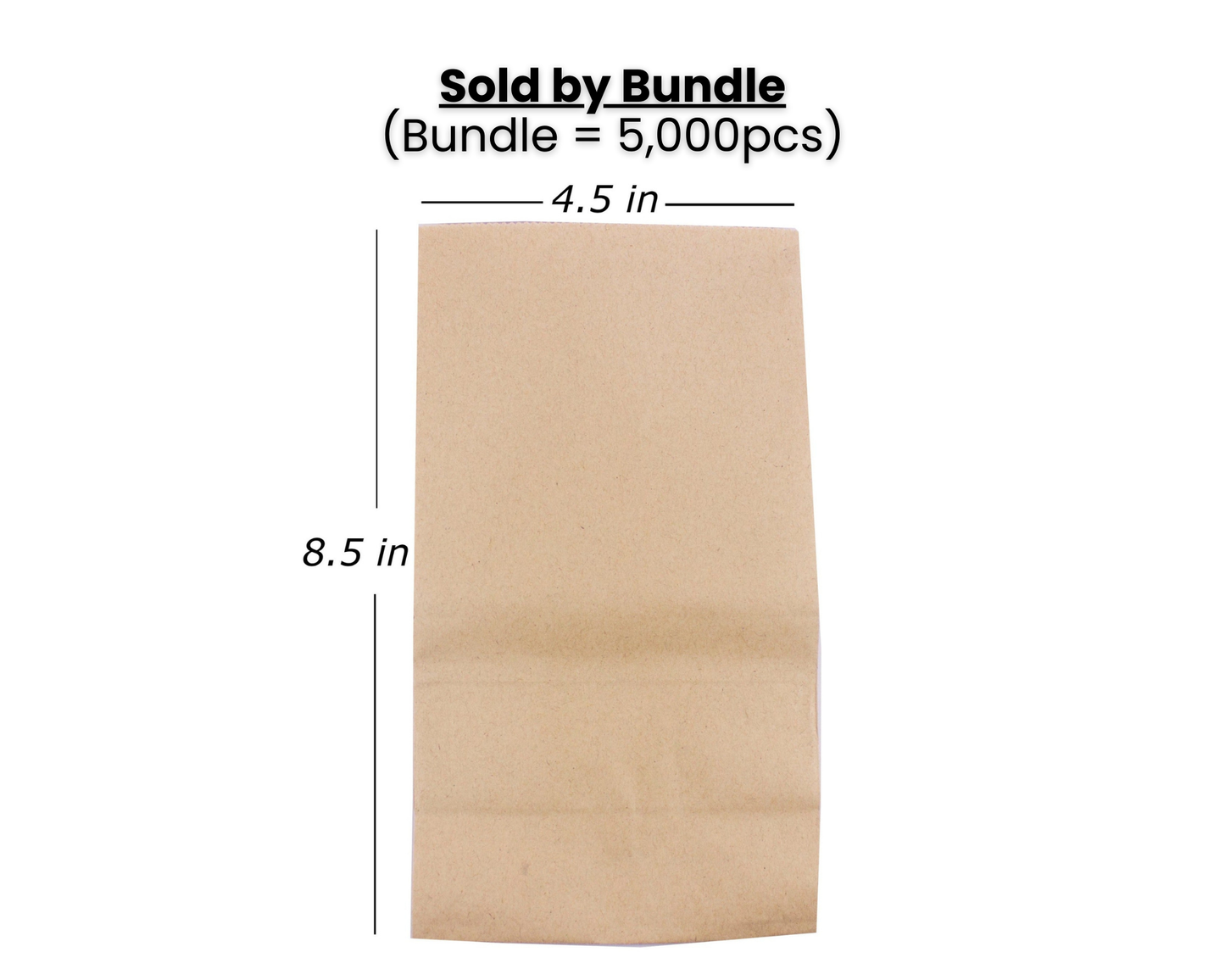 Expanding Brown Paper Bag No. 3 (5000pcs)