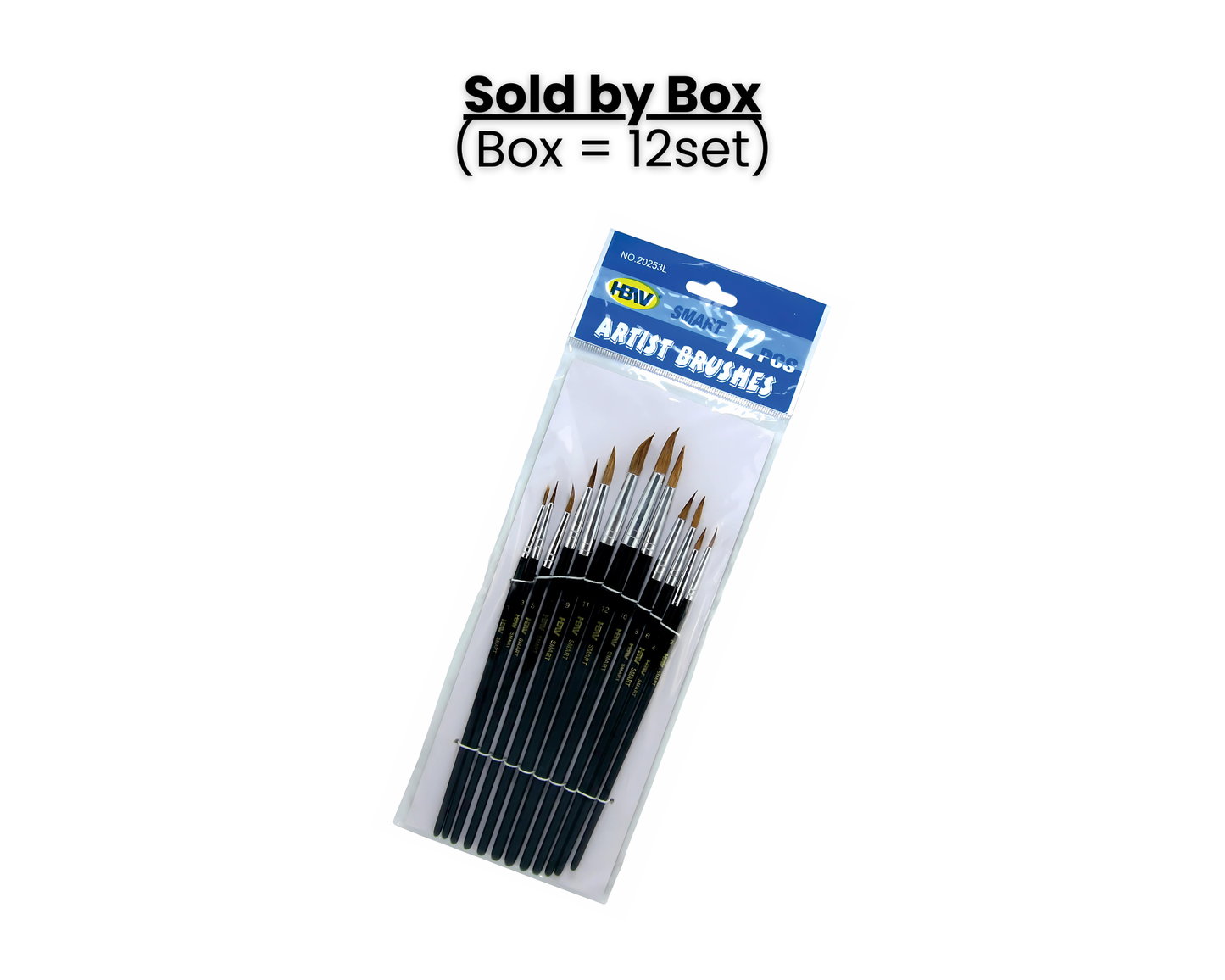 HBW Artist Paint Brush 20253L (12sets)