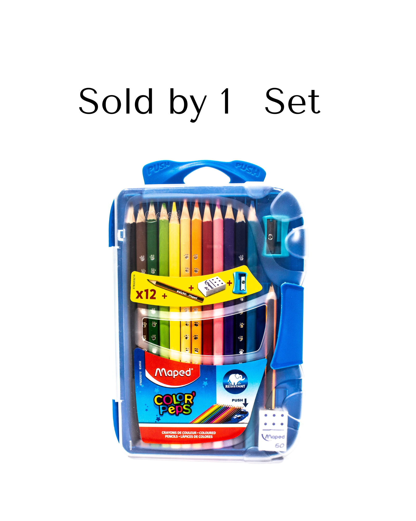 Maped Color'Peps Colored Pencil Set, 12-Pencils