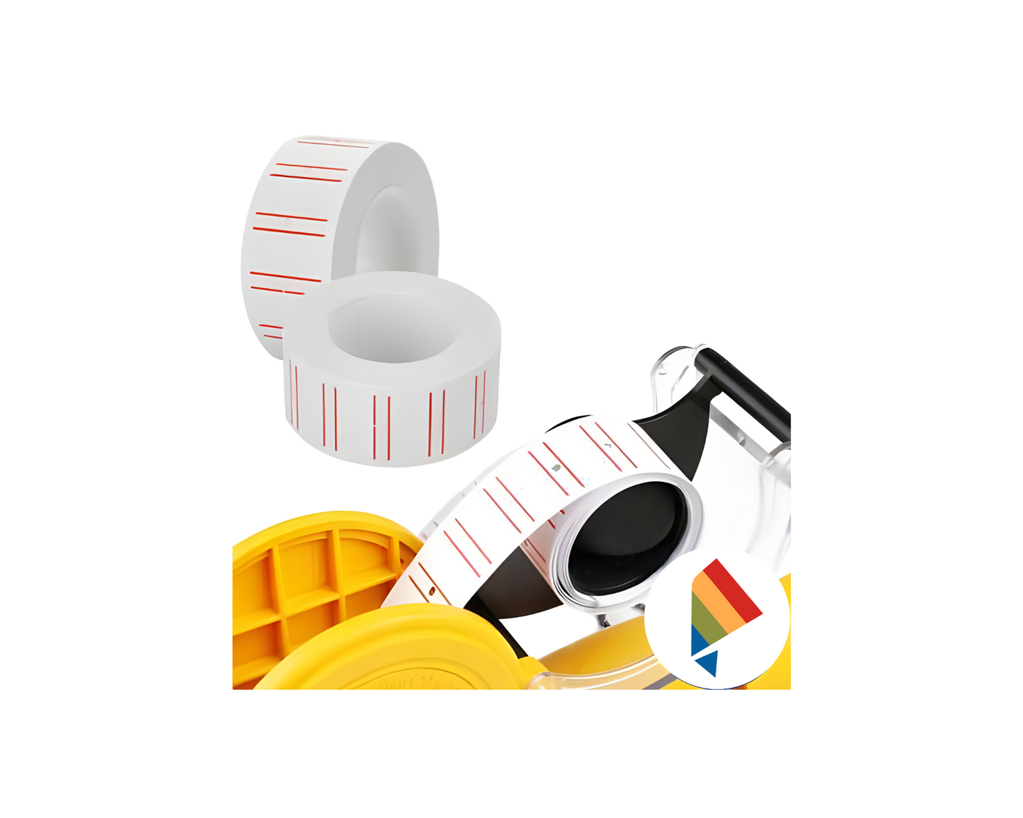 Lined Price Tag Label Sticker