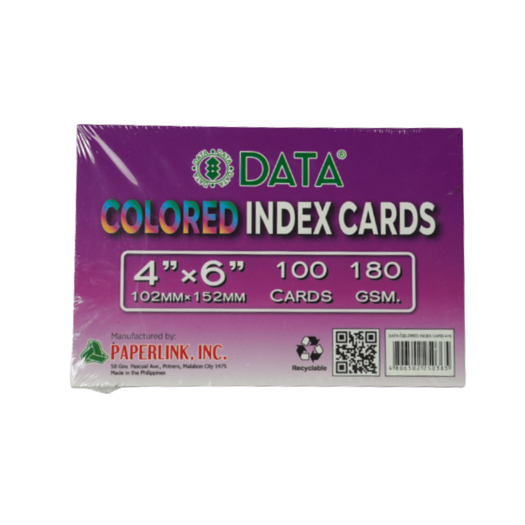 Data Multicolored Index Card | 100 Sheets