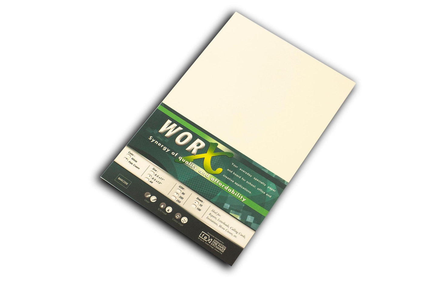 Worx Special Paper 200gsm Long Pale Cream (10sheets)