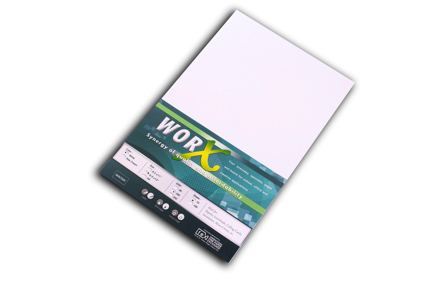 Worx Special Paper 200gsm Long White (10sheets) | Per Pack