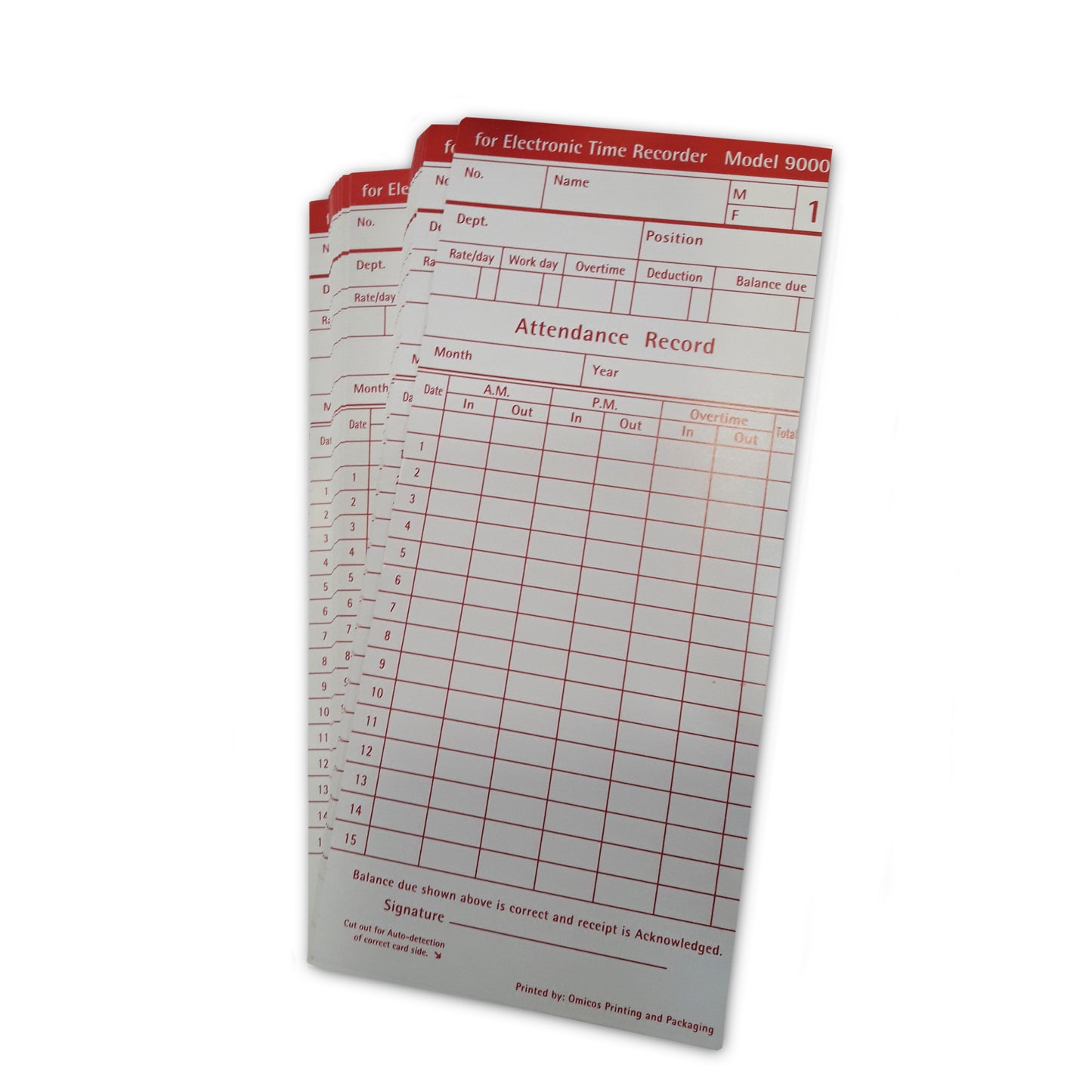 Comix Time Card