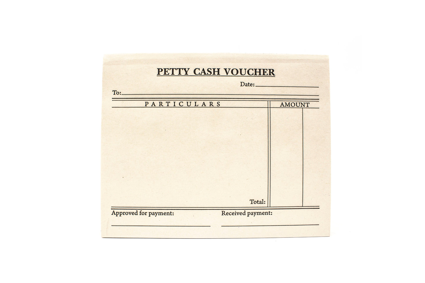 Petty Cash Voucher