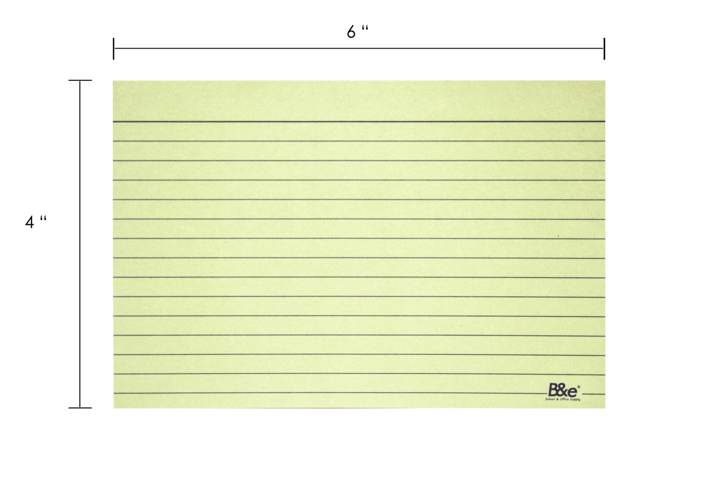 B&E Index Card 4x6in 180gsm | 100pcs