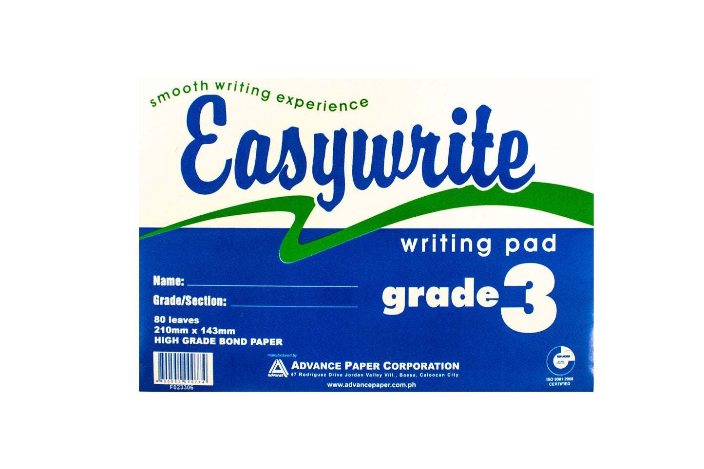Grade Pad Paper