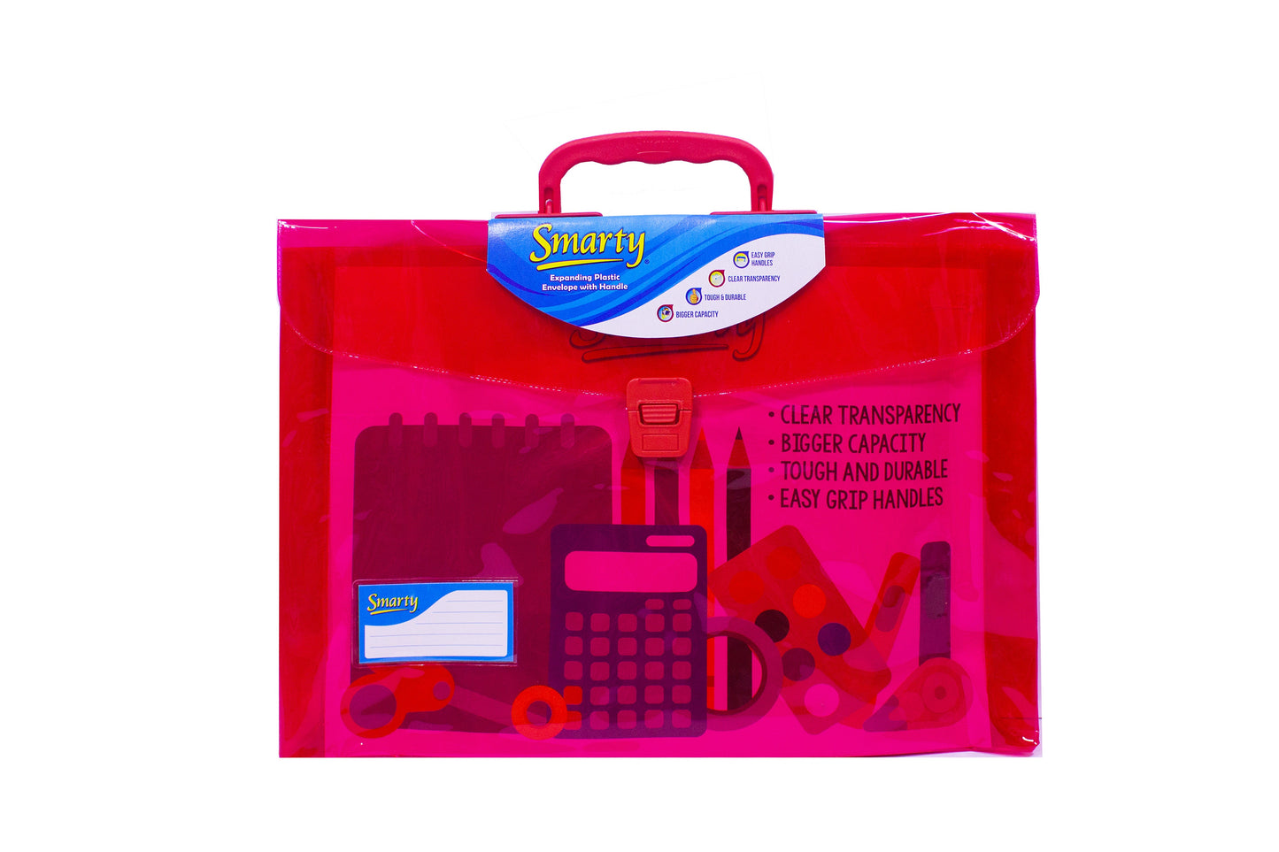 Smarty Plastic Expanding Envelope Long with Handle #206