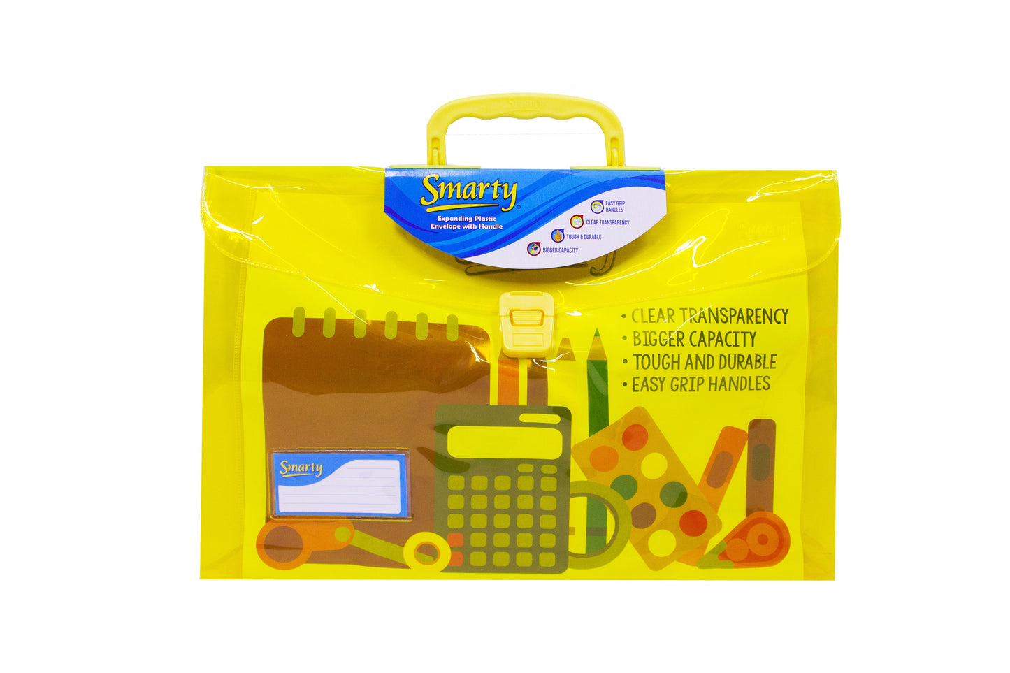 Smarty Plastic Expanding Envelope Long with Handle #206