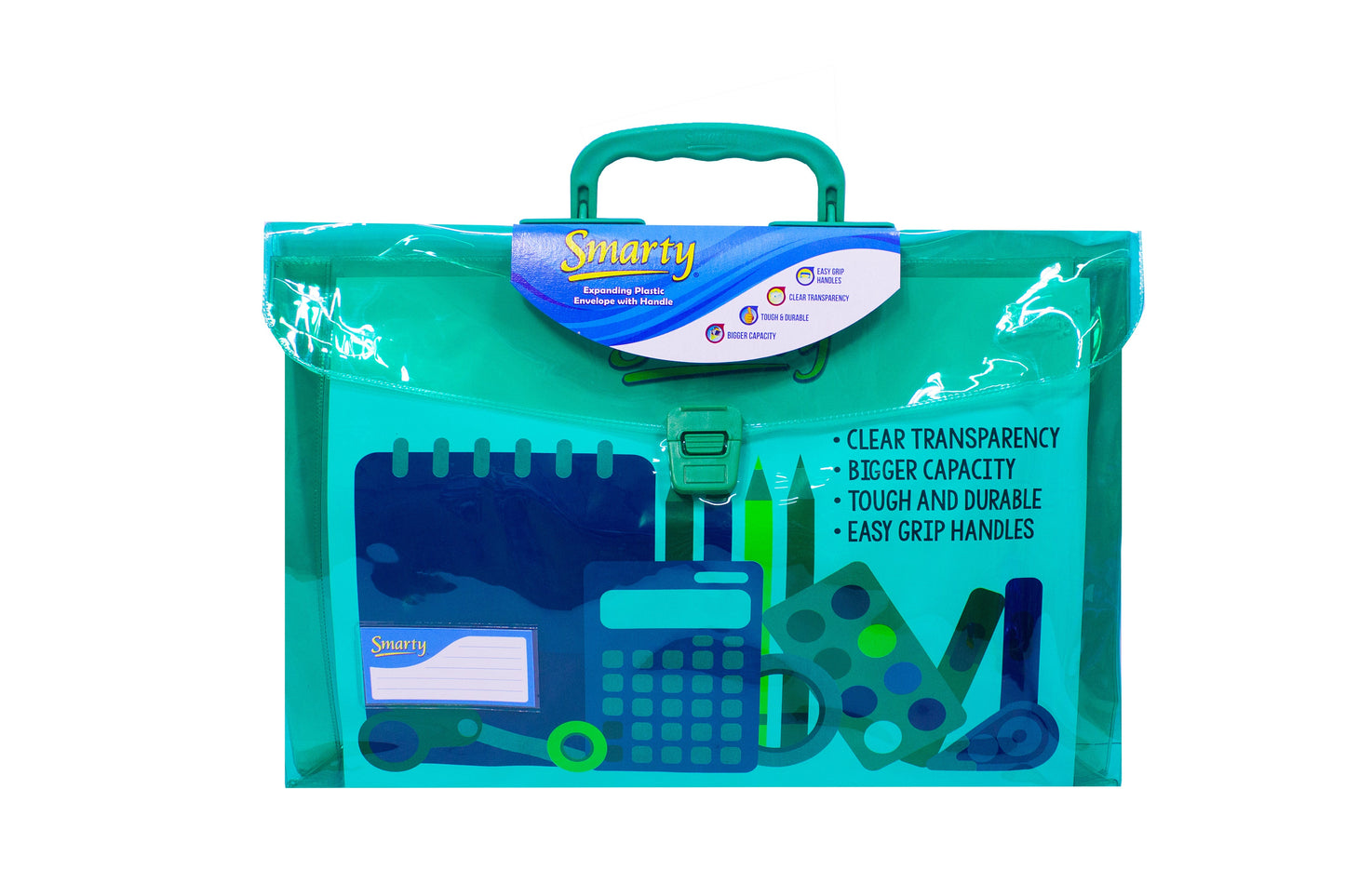 Smarty Plastic Expanding Envelope Long with Handle #206