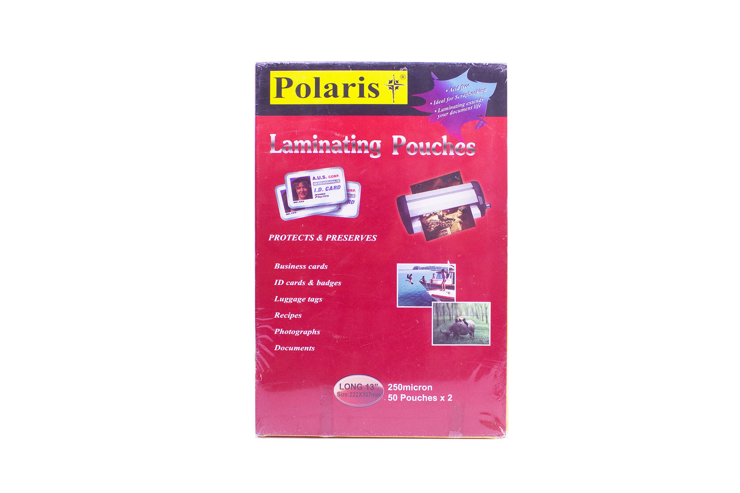 Polaris Laminating Pouches 250mic
