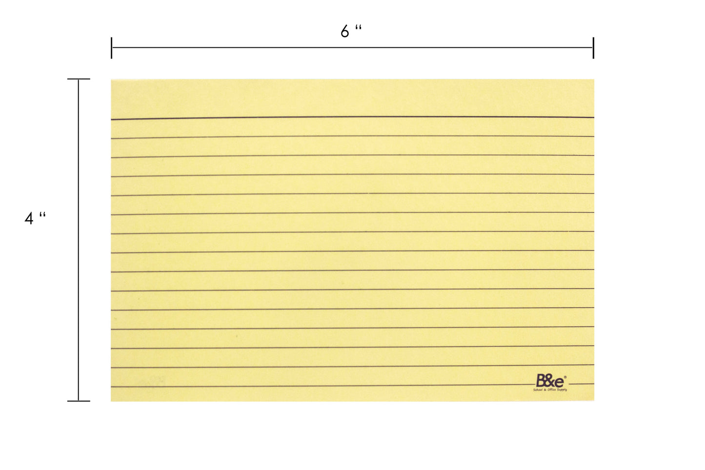 B&E Index Card 4x6in 180gsm | 100pcs
