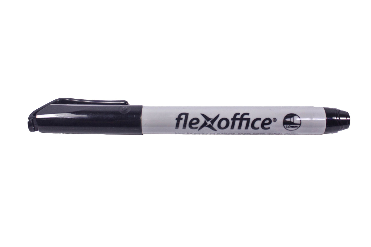 FlexOffice Nero FO-PM02 Permanent Marker 1.0mm | Sold by 12s