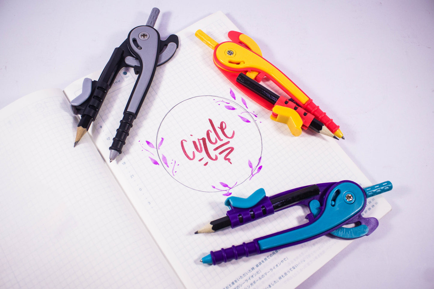 Plastic Compass SB998 w/ Pencil |Sold by 5s