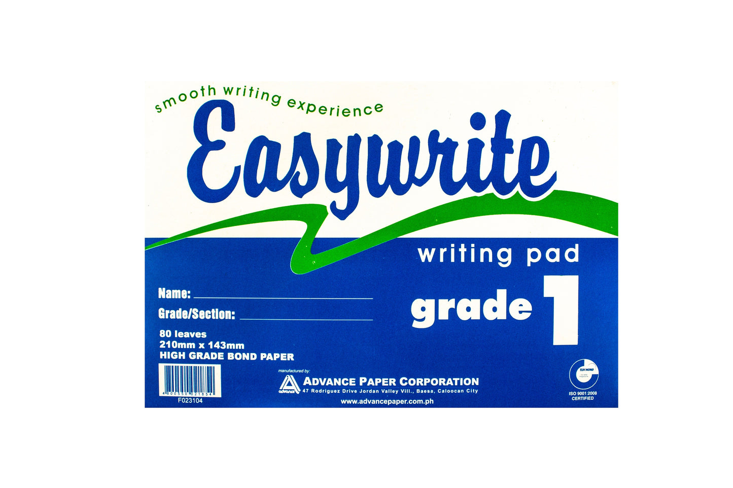 Grade Pad Paper