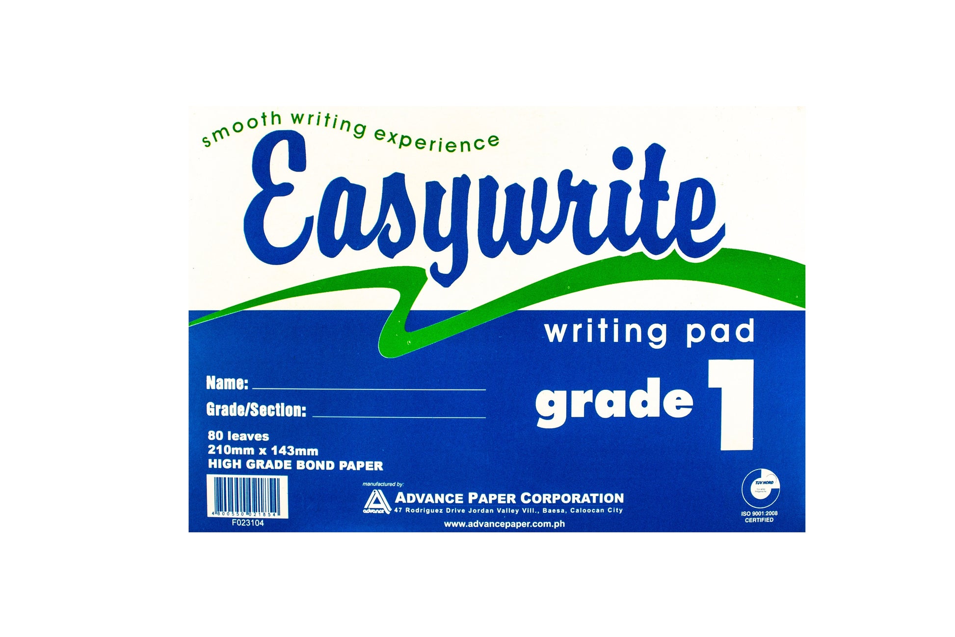 Grade Pad Paper