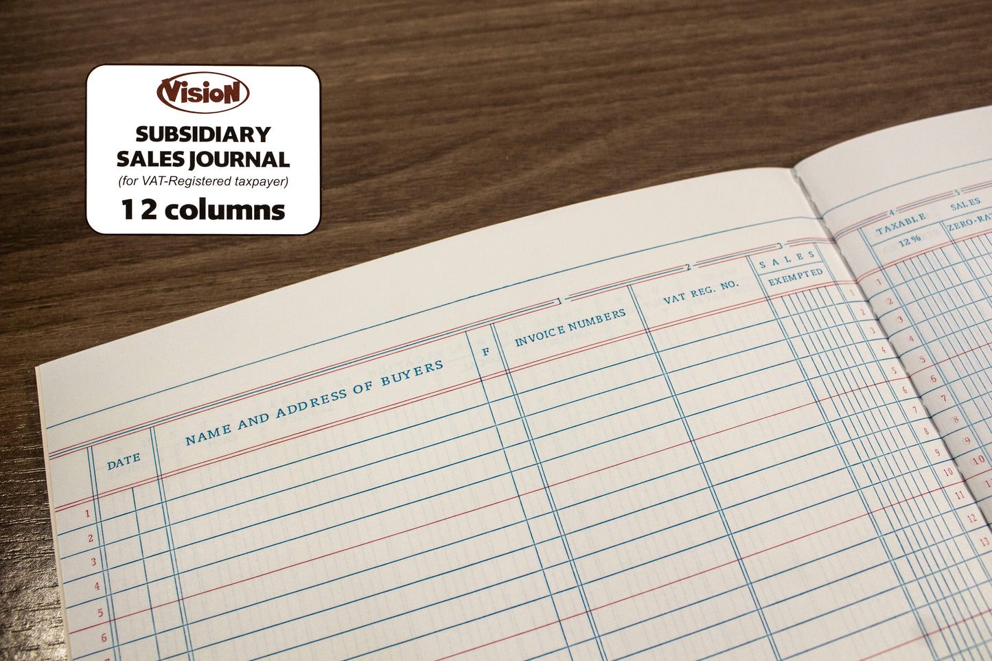 Vision Subsidiary Sales Journal