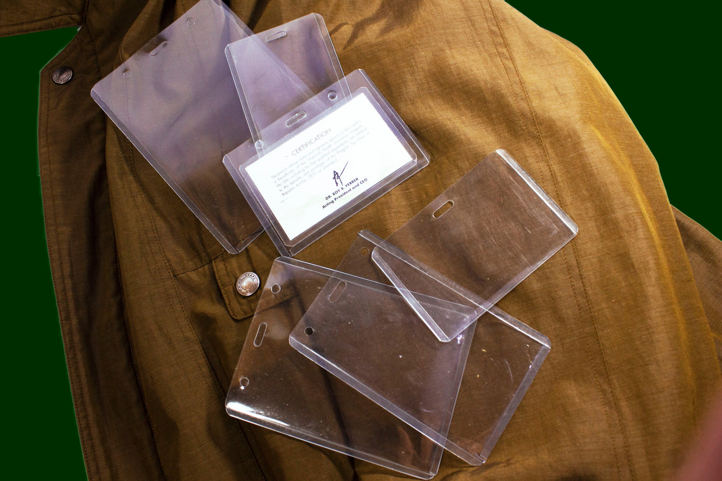 ID Card Plastic Holder