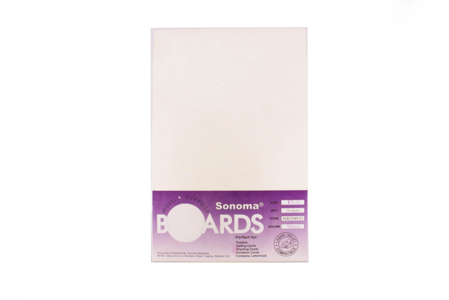 Sonoma Boards Parchment Paper 90gsm Long 100s | Sold by 10s