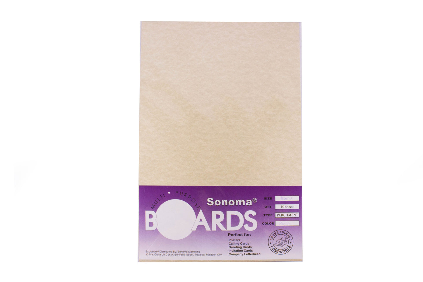 Sonoma Boards Parchment Paper 90gsm Long 100s | Sold by 10s