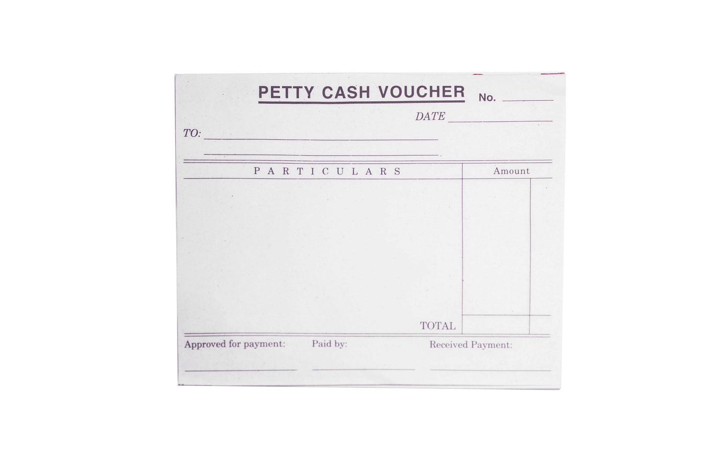 Petty Cash Voucher