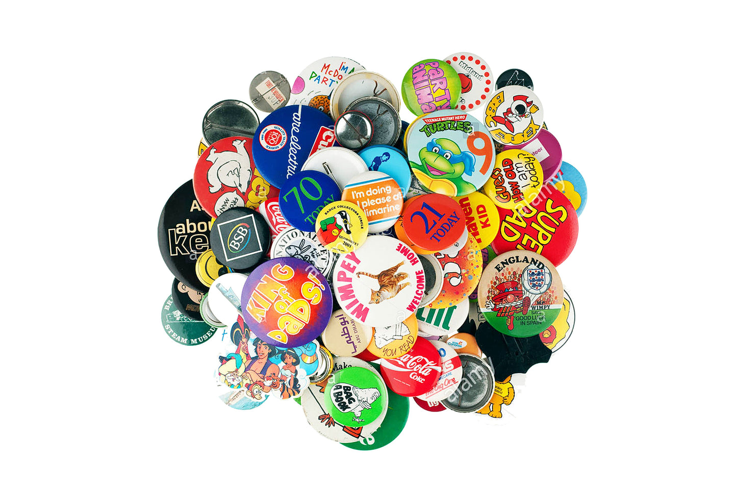 Button Pin Set (PVC / Round Metal / Clip)