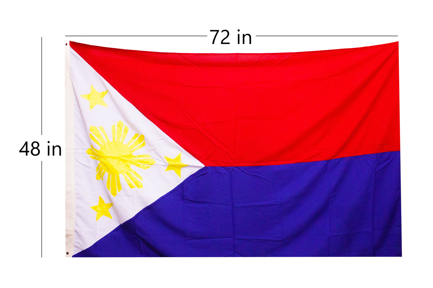 Philippine Flag With Grommets