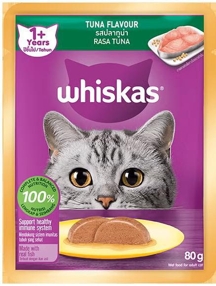 Whiskas Wet Cat Food in Pouch Tuna 80g