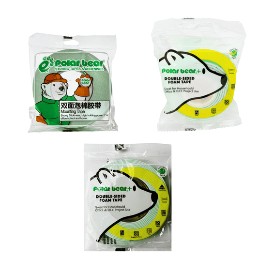 Polar Bear Double Sided Foam Tape 1m | Per Piece