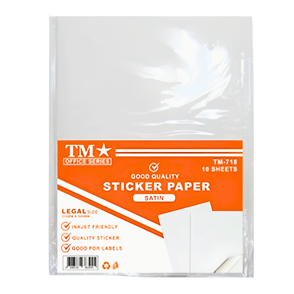 TM Sticker Paper Satin | 10 Sheets