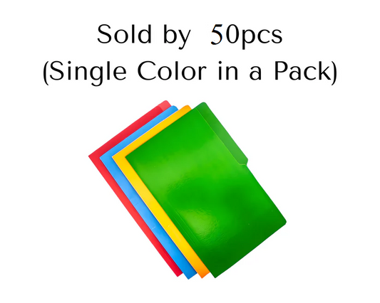 Colored Plain Folder Long | 50pcs