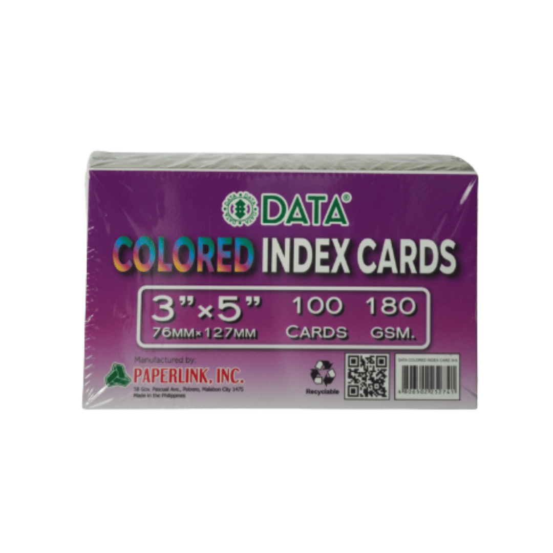 Data Multicolored Index Card | 100 Sheets