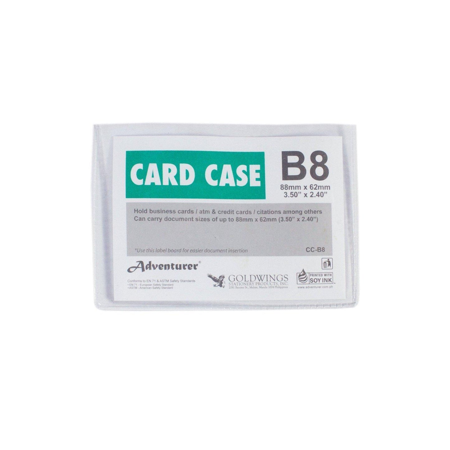 Adventurer Card Case Plastic | Piece
