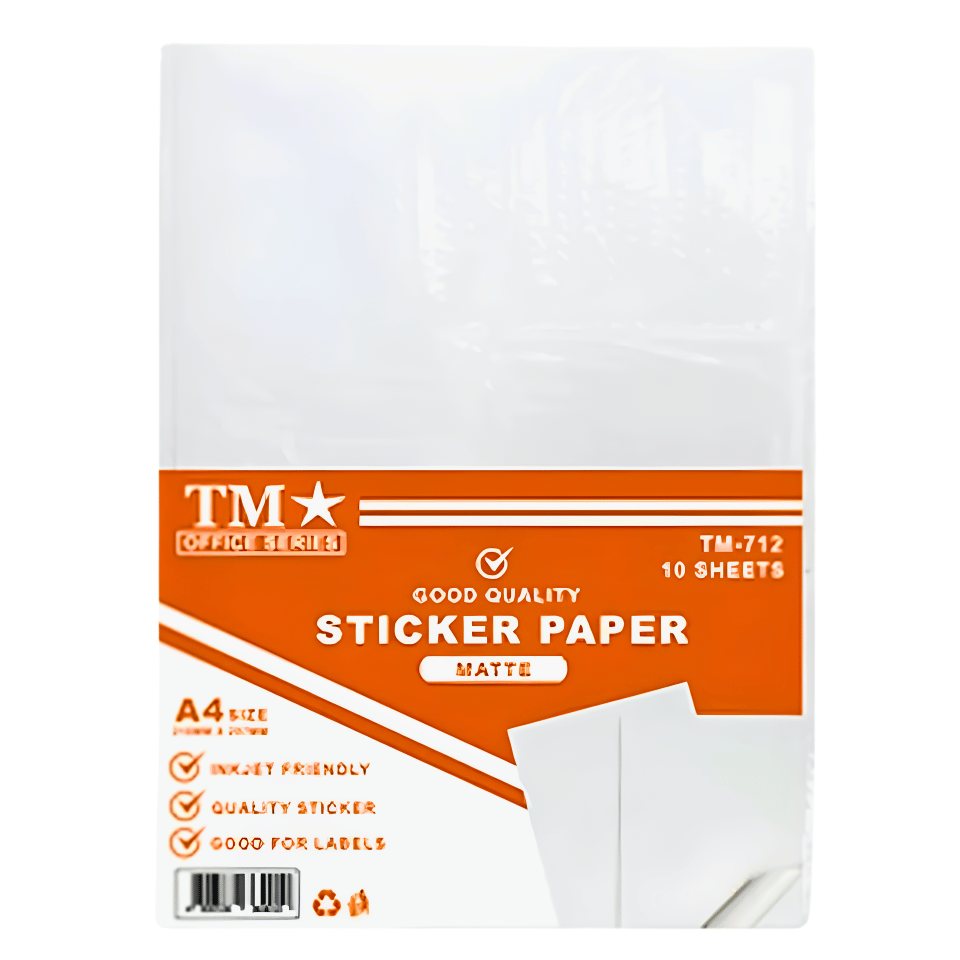TM Sticker Paper Matte | 10 Sheets