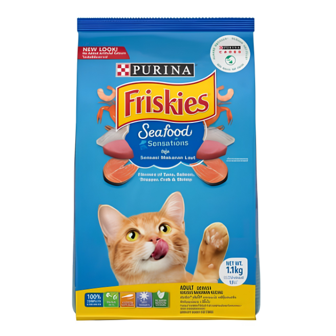 Friskies Cat Dry Food Seafood Sensation