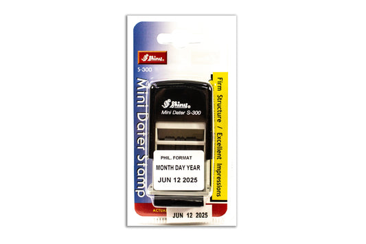 Shiny Mini Dater Stamp S-300 Black