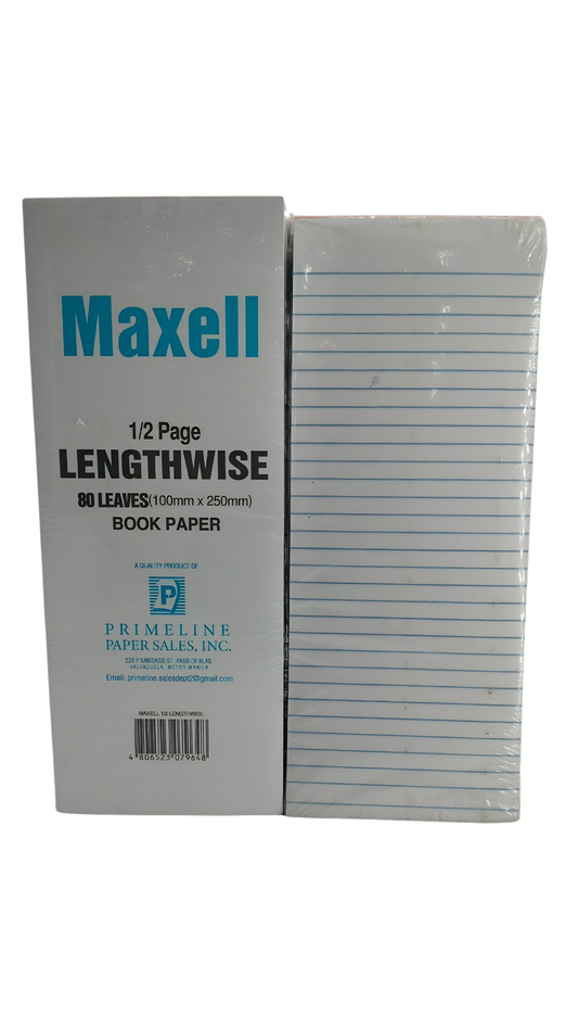 Maxell Quiz Pad 80lvs. Lengthwise | 10s
