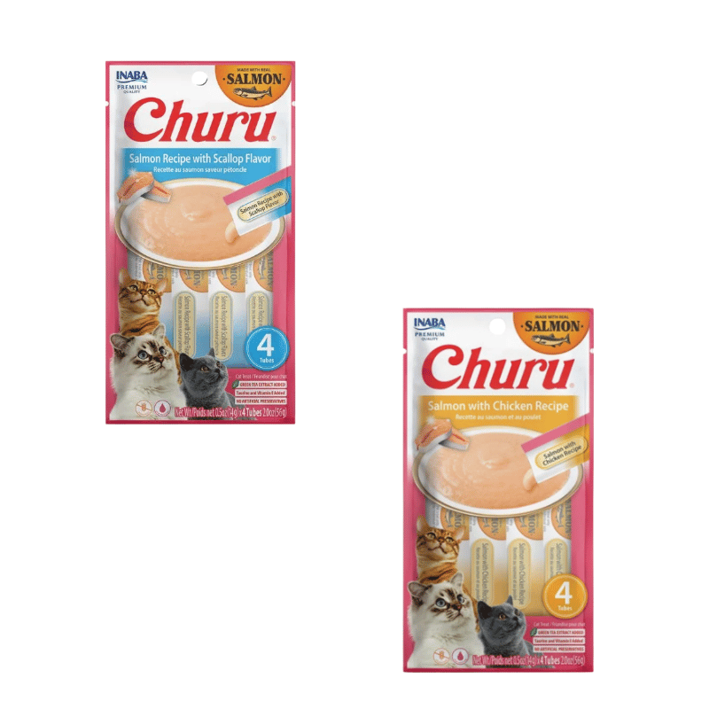 Inaba Churu Salmon Recipe 14g X 4tubes